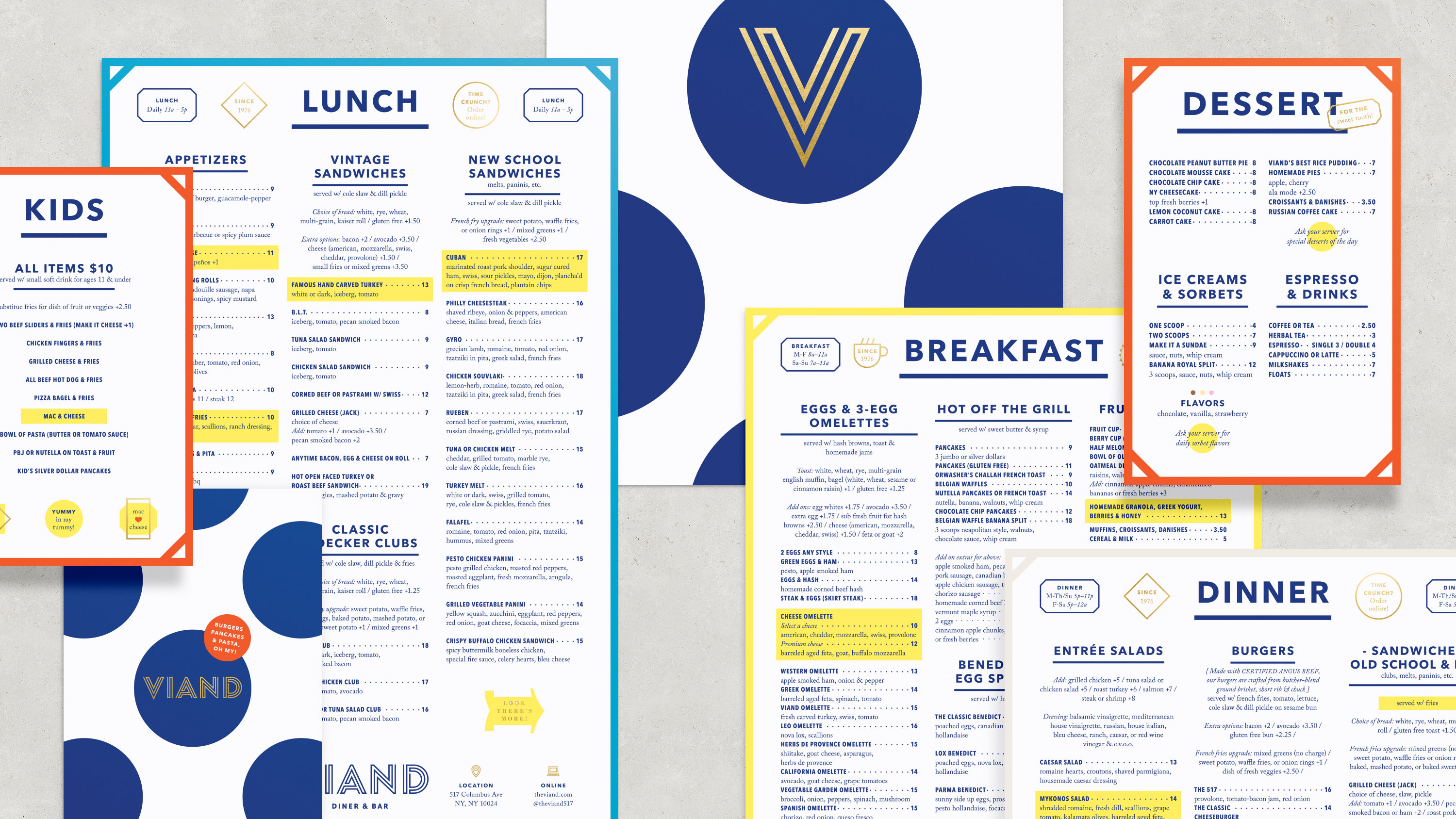 Viand menus