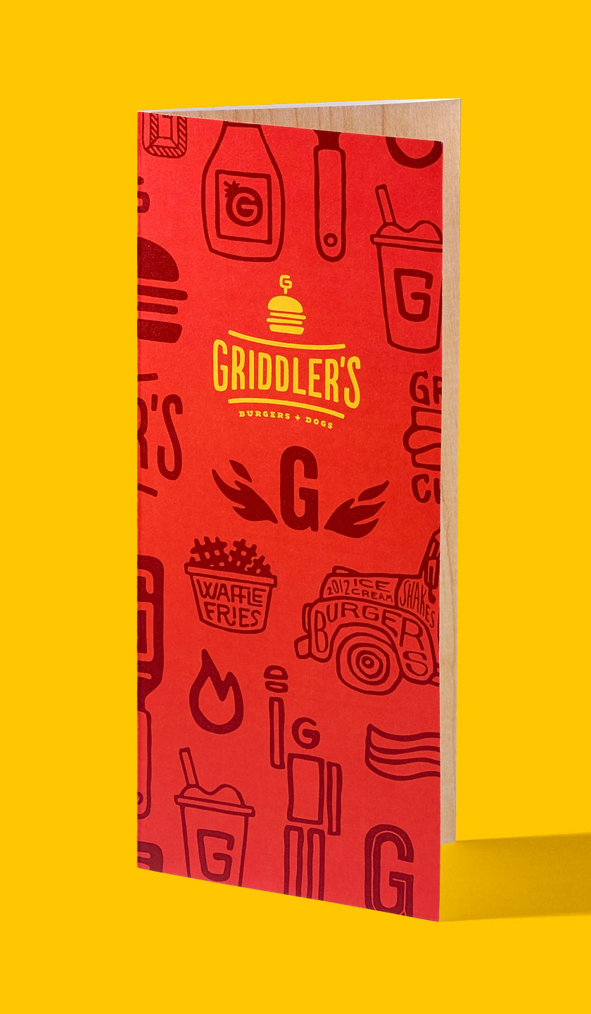 Griddler's takeout menu