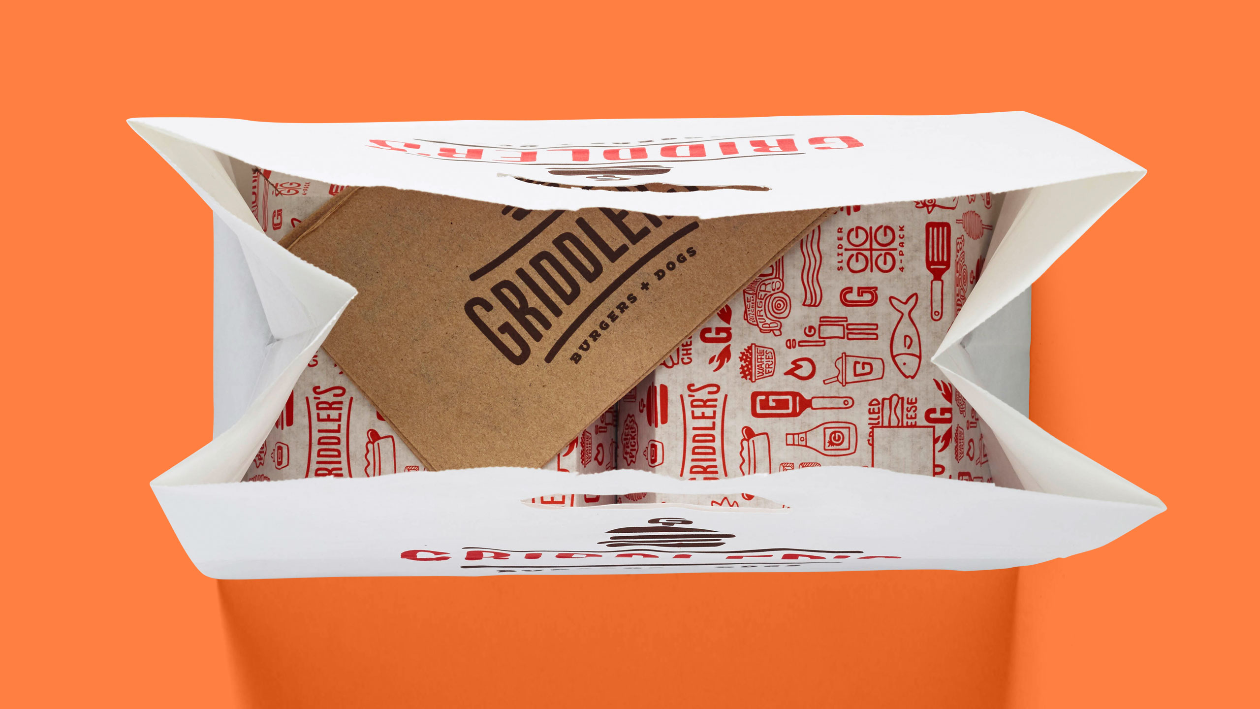 Griddler's takeout bag