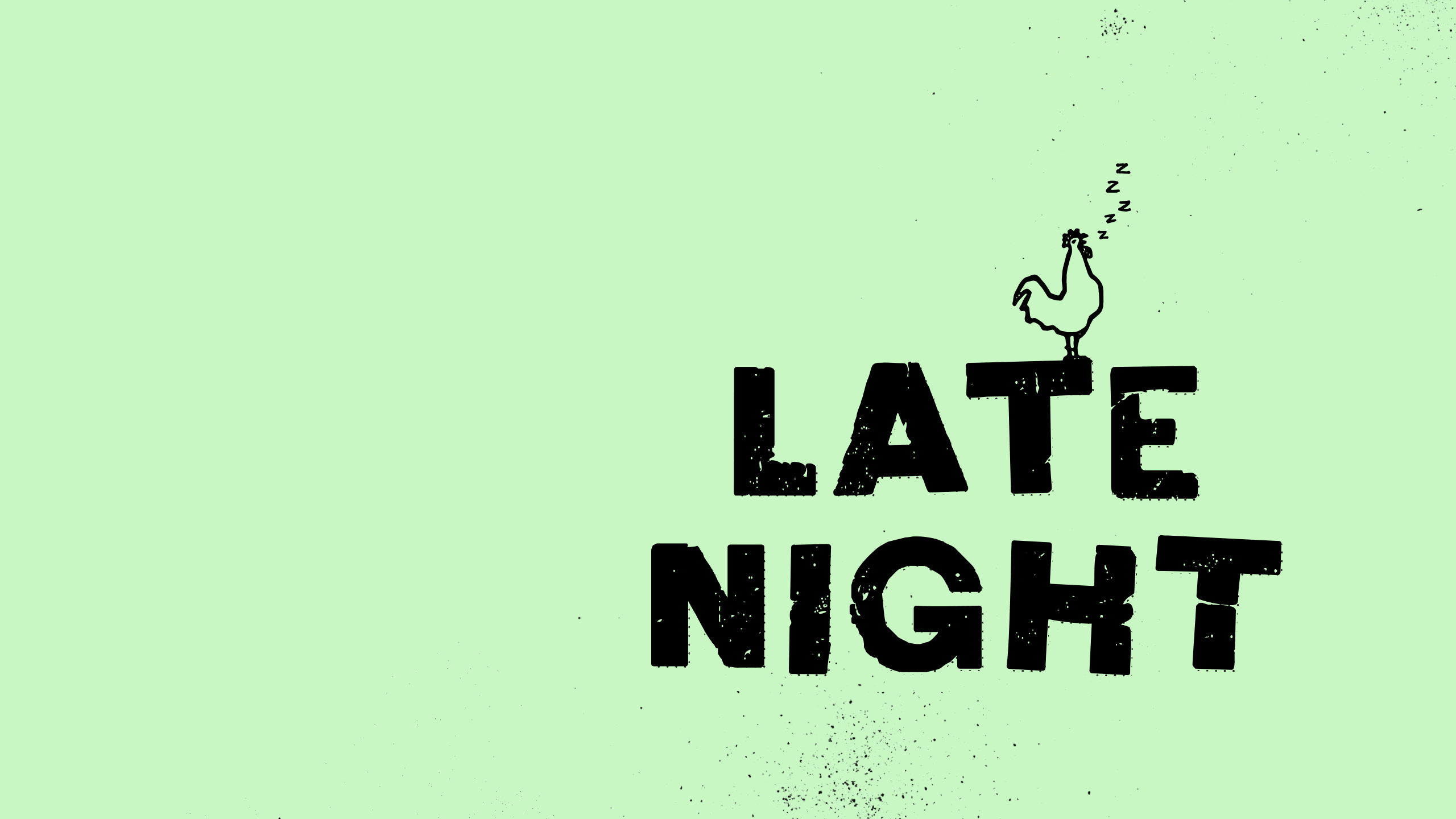 Late Night menu title